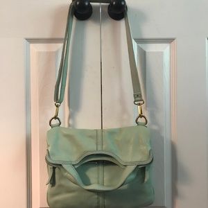 FOSSIL  mint crossbody leather purse
